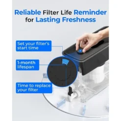 Waterdrop 35-Cup 0 TDS Slim Water Filter Dispenser, Large Capacity, Reduces TDS, Chlorine, PFOA/PFOS And More, BPA Free, Black (with 1 Filter) -Target KitchenAid GUEST f33608d7 d93a 4305 b302 0b02d68e1a17