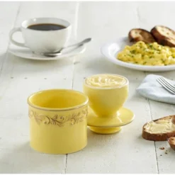 Butter Bell® Crock – Goldenrod Antique Ceramic Butter Keeper, Vintage-Style Butter Dish For Fresh, Spreadable Butter