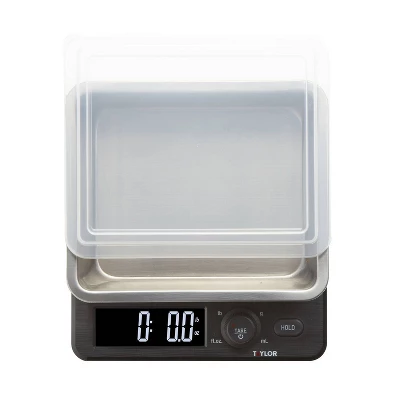 Taylor 22lb Stainless Steel Digital Kitchen Food Scale With Container Black/Gray: Oversized Display, 22lb Capacity 16 Taylor 22lb Stainless Steel Digital Kitchen Food Scale With Container Black/Gray: Oversized Display, 22lb Capacity - Image 14