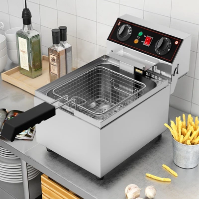 Electric Deep Fryer, Removable Frying Basket Adjustable Temperature 7 Electric Deep Fryer, Removable Frying Basket Adjustable Temperature - Image 5