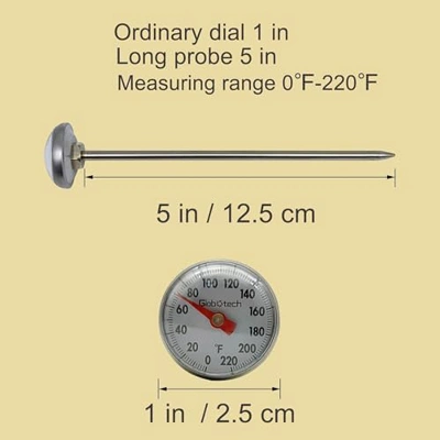 Itopfox Kitchen Food-Cooking Meat Coffee Thermometer – Pocket Espresso Thermometer For Milk Foam Frothing Chocolate Water Grill, Turkey 3 Itopfox Kitchen Food-Cooking Meat Coffee Thermometer – Pocket Espresso Thermometer For Milk Foam Frothing Chocolate Water Grill, Turkey