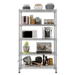 KTMBDW 5-Tier Metal Storage Rack, Shelving Unit With Frames, Dense Mesh For Entryway, Kitchen, Living Room, Bathroom, Industrial Style -Target KitchenAid GUEST f46b4d0b 3e46 4e15 80d6 552294dc6732