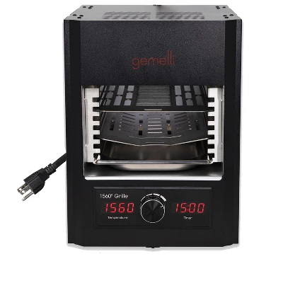 Gemelli Gourmet Steak Grille (1600 Watt), Infrared Superheating Up To 1560 Degrees, Electric Grill (Black) 8 Gemelli Gourmet Steak Grille (1600 Watt), Infrared Superheating Up To 1560 Degrees, Electric Grill (Black) - Image 6