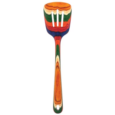 Totally Bamboo Baltique Multicolored Birch Wood Slotted Spatula 3 Totally Bamboo Baltique Multicolored Birch Wood Slotted Spatula