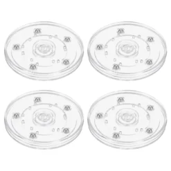 Unique Bargains 360 Degree Rotating High-strength Plastic Anti-slip Multi-use Clear Swivel Stand Turntable 4 Pcs -Target KitchenAid GUEST f50f0110 0b1c 4467 8d00 fbee5a93a88a