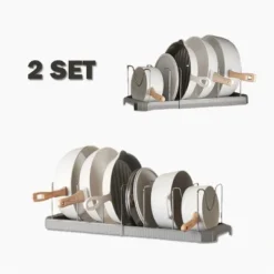 Fortune Candy Retractable Cabinet Organizer Rack, Pot Lid Holder With 6 Adjustable Dividers For Cutting Boards, Pans, And Kitchen Storage -Target KitchenAid GUEST f53af193 9892 466f b963 3ae0a7020cdb