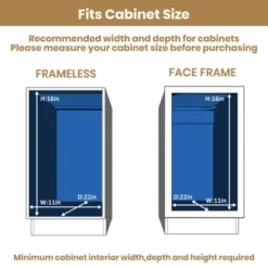 LOVMOR 3 Tier Pull Out Cabinet Organizer, Heavy-Duty Pull Out Drawer, Slide Out Wood Shelf For Cabinets -Target KitchenAid GUEST f6193f35 29ab 4a1e a029 1676a033f0c6