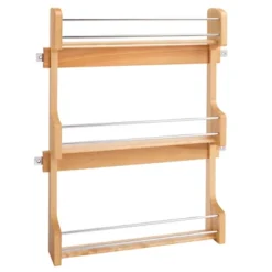 Rev-A-Shelf 4SR-15 Kitchen Cabinet Door Mounted Wooden 3-Shelf Storage Spice Rack With Mounting Hardware -Target KitchenAid GUEST f61c1a22 23c6 4af0 923b 86753d2a1a0a