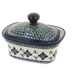 Blue Rose Polish Pottery 1188 Zaklady Butter Tub -Target KitchenAid GUEST f62e863e 737c 48a7 b3f7 f7fbb3a9376e