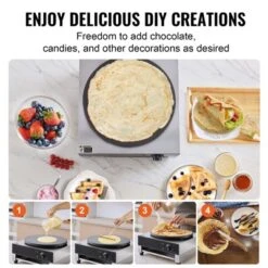 VEVOR Electric Crepe Maker, 16-Inch Commercial Crepe Machine, 1700W Flat Plate Crepe Griddle, Nonstick Stainless Steel Pancake Making Machine 15 VEVOR Electric Crepe Maker, 16-Inch Commercial Crepe Machine, 1700W Flat Plate Crepe Griddle, Nonstick Stainless Steel Pancake Making Machine -Target KitchenAid GUEST f687a6c1 2d63 48ff be6b 85ec2faa90d4