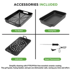 NutriChef Smart Griller With Air Fryer Combo - 7-in-1, Smokeless Indoor Grill, Adjustable Temperature -Target KitchenAid GUEST f6aecdcf 84bc 441e 9db4 f42929790167