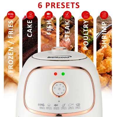 Brentwood 2 Quart Small Electric Air Fryer With Timer And Temp Control- White 9 Brentwood 2 Quart Small Electric Air Fryer With Timer And Temp Control- White - Image 7