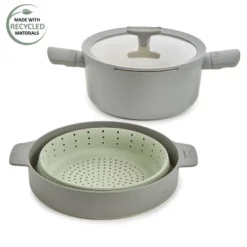 BergHOFF Balance 3Pc Non-stick Ceramic Steamer Set, Recycled Aluminum -Target KitchenAid GUEST f6d47883 dd08 4d1f 886b b36c3ad2b398
