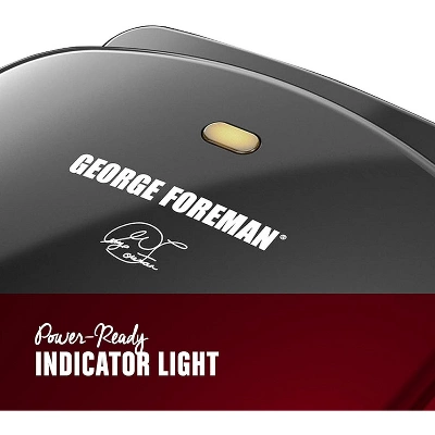 George Foreman GR10B 2-Serving Classic Plate Electric Indoor Grill And Panini Press, Black 3 George Foreman GR10B 2-Serving Classic Plate Electric Indoor Grill And Panini Press, Black