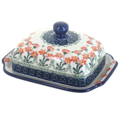 Blue Rose Polish Pottery 295 Ceramika Artystyczna Butter Dish 21 Blue Rose Polish Pottery 295 Ceramika Artystyczna Butter Dish - Image 19