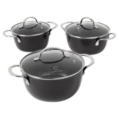Curtis Stone 6-piece Dura-Pan+ Nesting Saucepan Set Refurbished -Target KitchenAid GUEST f7311d8a 9083 4d71 8946 7d16d986960b
