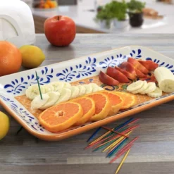 Laurie Gates Hand Painted Tierra Stoneware Serving Platter -Target KitchenAid GUEST f73fadbb f1c5 4478 a4f1 6a4be5a36a1b