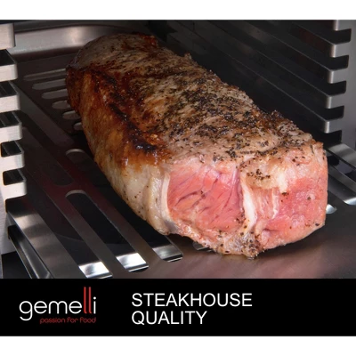 Gemelli Gourmet Steak Grille (1600 Watt), Infrared Superheating Up To 1560 Degrees, Electric Grill (Black) 6 Gemelli Gourmet Steak Grille (1600 Watt), Infrared Superheating Up To 1560 Degrees, Electric Grill (Black) - Image 4