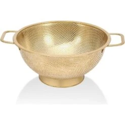 Gold Strainer For Kitchen, 3QT, Stainless Steel Colander With Handle For Fruits Vegetables Cooking Food, Dishwasher Safe -Target KitchenAid GUEST f79350fb 2cb3 4388 9bf4 305bef7249ef