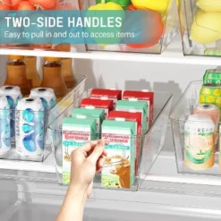 MaseiKar Clear Storage Organizer Bins 8 Pack Plastic Pantry Organization, Stackable Cabinet Containers For Kitchen, Fridge, Countertops -Target KitchenAid GUEST f7c52ebe 0511 4034 8b2a 7983d284658b