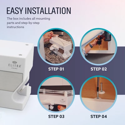 Elitra 3 In 1 Under The Cabinet Electric Can Opener, Blade Sharpener, Bottle Opener 8 Elitra 3 In 1 Under The Cabinet Electric Can Opener, Blade Sharpener, Bottle Opener - Image 6