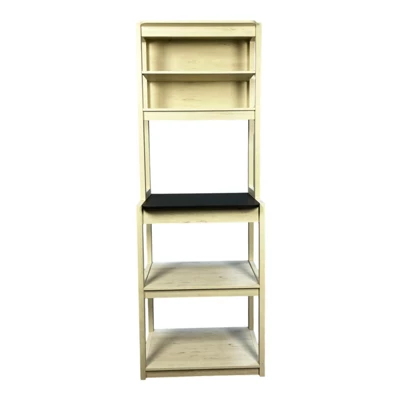 INFURNIC Kitchen Racks Sleek Bakers Rack With Storage And Open Shelves For Modern Kitchen Spaces, White Black, 23.62"*15.75"*66.93" 4 INFURNIC Kitchen Racks Sleek Bakers Rack With Storage And Open Shelves For Modern Kitchen Spaces, White Black, 23.62"*15.75"*66.93" - Image 2