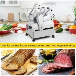 Commercial 10" Automatic Slicer Blade Electric Food Slicer Cutter 240+430W Motor -Target KitchenAid GUEST f7fa095e 16a2 420f 87d0 c33026e49ac3
