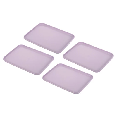 Unique Bargains Plastic Reusable Serving Tray 4 Pcs 10 Unique Bargains Plastic Reusable Serving Tray 4 Pcs - Image 8