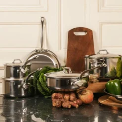 Mauviel M'Cook Stainless Steel 5 Piece Cookware Set 8 Mauviel M'Cook Stainless Steel 5 Piece Cookware Set -Target KitchenAid GUEST f865a193 285d 4c7c a018 4588caf94300