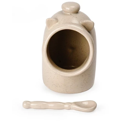 RSVP International Stoneware Salt Pig - Oat 10 RSVP International Stoneware Salt Pig - Oat - Image 8