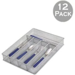 YBM Home Multi Compartment Sectional Wire Mesh Silver Drawer Organizer For Silverware And Gadgets, Pack Of 12 -Target KitchenAid GUEST f95c9c33 2752 4794 852e 33fa11a65248