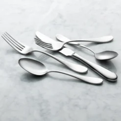 Reserve By Libbey 927 016 Santa Cruz Bouillon Spoon, 18/10 Stainless Steel, Set Of 12