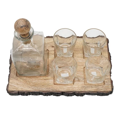 S/6 Alaine Bar Set With Mango Wood Stand 12 S/6 Alaine Bar Set With Mango Wood Stand - Image 10