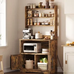 Acekool Bakers Rack With Storage Cabinet, Power Outlets, Thick Tabletop, Kitchen Pantry Hutch, 62.99" -Target KitchenAid GUEST fa389eed 3446 446f 9938 f50fde9b4239