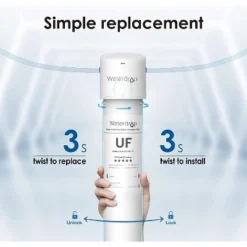 Waterdrop 17UBW-UF Under Sink Water Filter System, With Dedicated Brushed Nickel Faucet, Extra RF17W-UF Replacement Filter -Target KitchenAid GUEST fa5f7ed9 746c 45fb b6ac c2be2b442a47