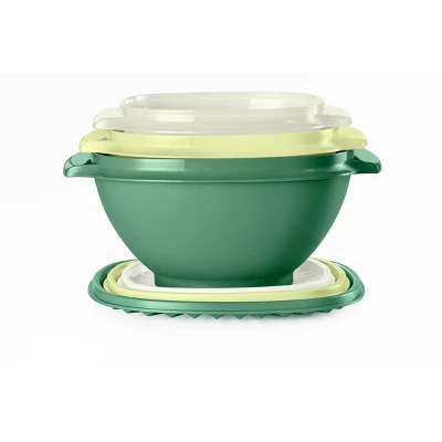 Tupperware 6pc (set Of 3) Heritage Bowl Food Storage Container Set 3 Tupperware 6pc (set Of 3) Heritage Bowl Food Storage Container Set