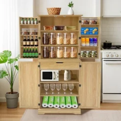 Acekool 72" Kitchen Pantry Cabinet With 4 Doors, 6 Adjustable Shelves & Slide-Out Drawer – Tall Farmhouse Storage Cabinet For Kitchen Room, White 14 Acekool 72" Kitchen Pantry Cabinet With 4 Doors, 6 Adjustable Shelves & Slide-Out Drawer – Tall Farmhouse Storage Cabinet For Kitchen Room, White -Target KitchenAid GUEST facd0e60 b8c2 4e53 a898 88c45e7849fe