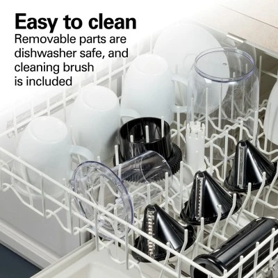 Hamilton Beach 3-Cone Spiralizer - Black: Electric Veggie & Zucchini Spiralizer, Food Slicer, Dishwasher-Safe Parts 7 Hamilton Beach 3-Cone Spiralizer - Black: Electric Veggie & Zucchini Spiralizer, Food Slicer, Dishwasher-Safe Parts - Image 5