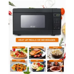 COMMERCIAL CHEF Countertop Microwave Oven 0.9 Cu. Ft. 900W