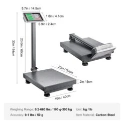 VEVOR Computing Digital Platform Scale, 660 Lbs Load, 0.1 Lbs Accuracy Computing Floor Scale With LB/KG, Tare, Price Calculator, Gray 16 VEVOR Computing Digital Platform Scale, 660 Lbs Load, 0.1 Lbs Accuracy Computing Floor Scale With LB/KG, Tare, Price Calculator, Gray -Target KitchenAid GUEST fbbc2bd5 e600 4e6a b0f6 bea1f27ea500