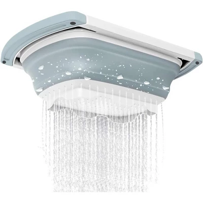 Qimh Collapsible Colander | Over The Sink Silicone Kitchen Strainers And Colanders With Extendable Handles 6 Qimh Collapsible Colander | Over The Sink Silicone Kitchen Strainers And Colanders With Extendable Handles - Image 4