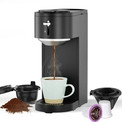Kismile Single Serve Coffee Maker, Compatible With Capsule And Ground, 5 Brew Sizes Up To 14 Oz, Adjustable Funnel Height, K-cup Coffee Machine 10 Kismile Single Serve Coffee Maker, Compatible With Capsule And Ground, 5 Brew Sizes Up To 14 Oz, Adjustable Funnel Height, K-cup Coffee Machine - Image 8