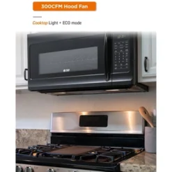Commercial Chef 1.7 Cu. Ft. Over-The-Range Microwave Oven, 10 Power Levels, 300 CFM Hidden Vent Hood Fan, Touch Controls, 10 Preset Options, Black -Target KitchenAid GUEST fbfb36f0 6568 4d48 947b fc44bc58ee91
