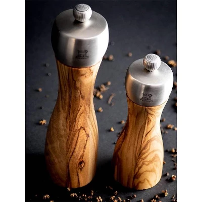 Peugeot | Fidji Pepper Mill, Wood/Stainless, Olive Wood, 20 Cm - 8 In 5 Peugeot | Fidji Pepper Mill, Wood/Stainless, Olive Wood, 20 Cm - 8 In - Image 3