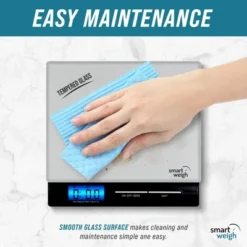 Smart Weigh PL11B Digital Scale With Large Display And Tempered Glass Platform -Target KitchenAid GUEST fc96fbad 7bb7 40f8 9797 51a8a7a5a885