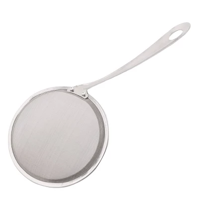 Unique Bargains Household Kitchen Metal Flour Oil Mesh Strainer Silver Tone 2 Pcs 4 Unique Bargains Household Kitchen Metal Flour Oil Mesh Strainer Silver Tone 2 Pcs - Image 2