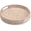 BRINJOY 14" Round White Woven Tray - Handmade Rattan Coffee Table Decor With Handles -Target KitchenAid GUEST fccd941a 182f 46c0 a788 5a6c8223c5bf 1