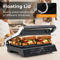 Costway Electric Panini Press Grill Sandwich Maker With LED Display & Removable Drip Tray -Target KitchenAid GUEST fcd6e9b5 7ae5 4ba2 b5ed f09b8e7cbb80
