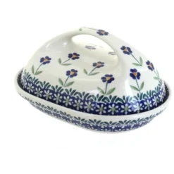 Blue Rose Polish Pottery M077 Manufaktura Butter Dish -Target KitchenAid GUEST fcff2c86 d331 4682 9318 acc93ae19a5f