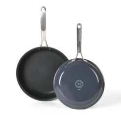 Martha Stewart Lockton 2pc (10" And 12") Frying Pan Set Gray: Aluminum Nonstick Cookware, Smooth Surface & Gas Compatible -Target KitchenAid GUEST fd16da74 529e 4c39 ab10 e2c0e21fc75f
